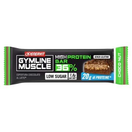 Enervit Gymline Protein Bar 36% Choco Nut barretta proteica 55 g Enervit Gymline Protein Bar 36% Choco Nut barretta proteica 55 g
