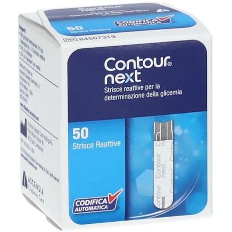 Contour Next Strisce Reattive per la Misurazione della Glicemia 50 pezzi Contour Next Strisce Reattive per la Misurazione della Glicemia 50 pezzi