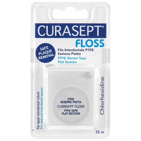 Curasept Floss PTFE Tape Clorexidina Filo Interdentale