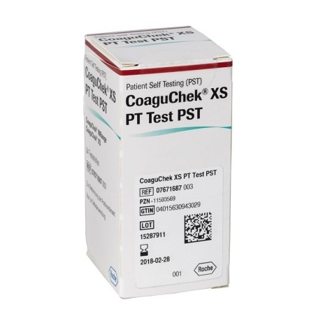 Roche Diagnostics Coaguchek XS PT Strisce reattive per apparecchio autodiagnostico test 6 pezzi Roche Diagnostics Coaguchek XS PT Strisce reattive per apparecchio autodiagnostico test 6 pezzi