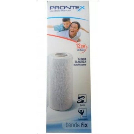 Safety Prontex Benda elastica autofissante 12 cm di altezza x 4 m di estensione Safety Prontex Benda elastica autofissante 12 cm di altezza x 4 m di estensione