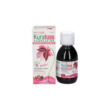 Kuratuss Natural Sciroppo per tosse secca e grassa dei bambini 240 g