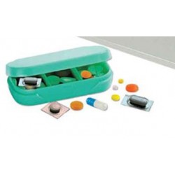 Pillolbox 7giorni mini contenitore porta pillole settimanale tascabile 3 scomparti