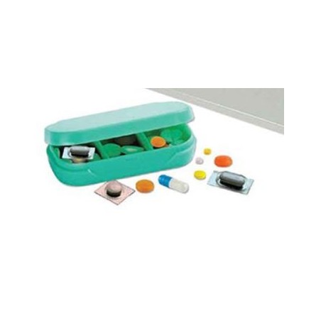 Pillolbox 7giorni mini contenitore porta pillole settimanale tascabile 3 scomparti Pillolbox 7giorni mini contenitore porta pillole settimanale tascabile 3 scomparti