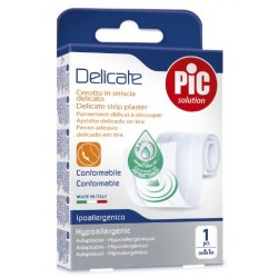 PIC Delicate Cerotti antibatterico in striscia delicato sulla pelle 8 x 100 cm