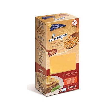 Piaceri Mediterranei Lasagne pasta di mais senza glutine latte e uova 250 g