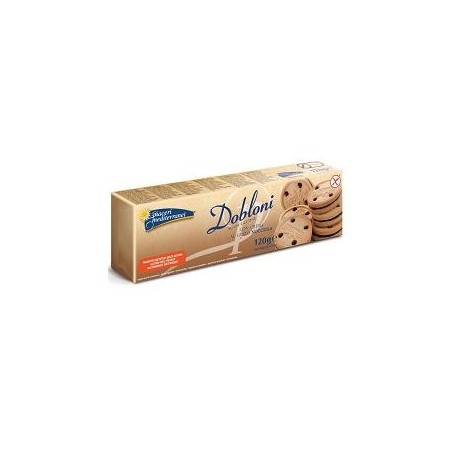 Piaceri Mediterranei Dobloni con crema al gusto di nocciola senza glutine 120 g Piaceri Mediterranei Dobloni con crema al gusto di nocciola senza glutine 120 g