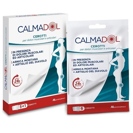 Calmadol Cerotto autoriscaldante per dolori articolari e muscolari 6 pezzi Calmadol Cerotto autoriscaldante per dolori articolari e muscolari 6 pezzi