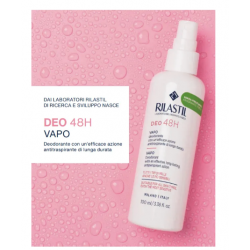 Rilastil Deo Vapo 48 h - Deodorante antitraspirante lunga durata senza profumo pelli sensibili 100 ml