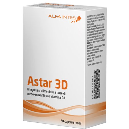 Astar 3D Integratore per la Vista 60 Capsule Molli Astar 3D Integratore per la Vista 60 Capsule Molli