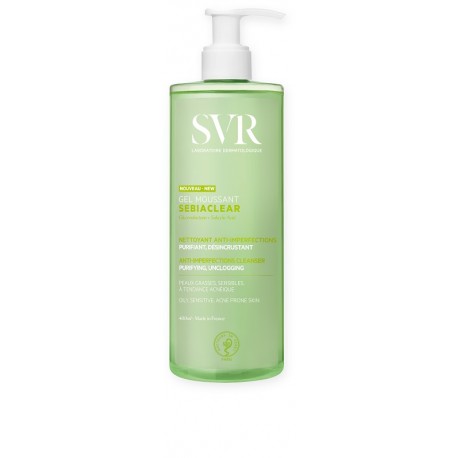 SVR Sebiaclear gel mousse detergente viso purificante e opacizzante 400 ml