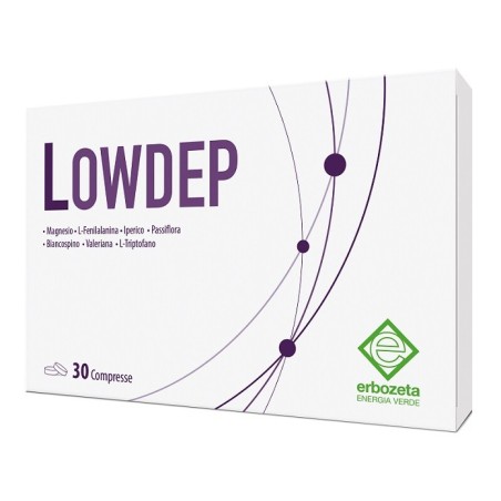 Erbozeta Lowdep integratore per tono dell'umore e benessere mentale 30 compresse Erbozeta Lowdep integratore per tono dell'umore e benessere mentale 30 compresse