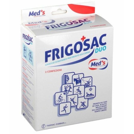 Frigosac Ghiaccio istantaneo in astuccio per medicazioni 2 sacchetti Frigosac Ghiaccio istantaneo in astuccio per medicazioni 2 sacchetti
