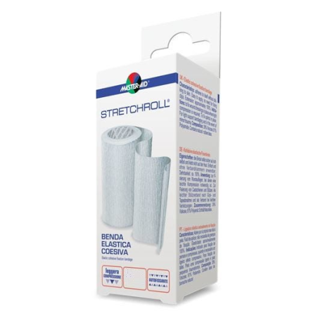 BENDA ELASTICA FISSAGGIO MEDICAZIONI MASTER-AID STRETCHROLLCOESIVA M 4X12 CM 1 PEZZO BENDA ELASTICA FISSAGGIO MEDICAZIONI MASTER-AID STRETCHROLLCOESIVA M 4X12 CM 1 PEZZO