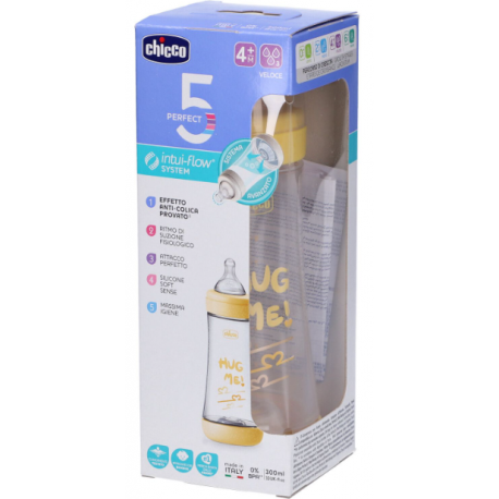 CHICCO BIBERON P5 300ML FAST SILICONE UNI