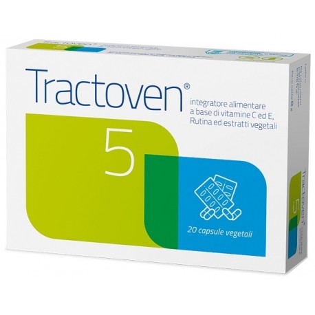 Tractoven 5 integratore antiossidante per funzionalità del microcircolo 20 capsule vegetali