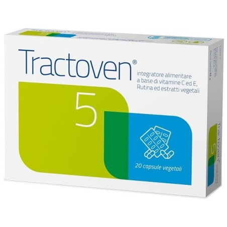 Tractoven 5 integratore antiossidante per funzionalità del microcircolo 20 capsule vegetali Tractoven 5 integratore antiossidante per funzionalità del microcircolo 20 capsule vegetali