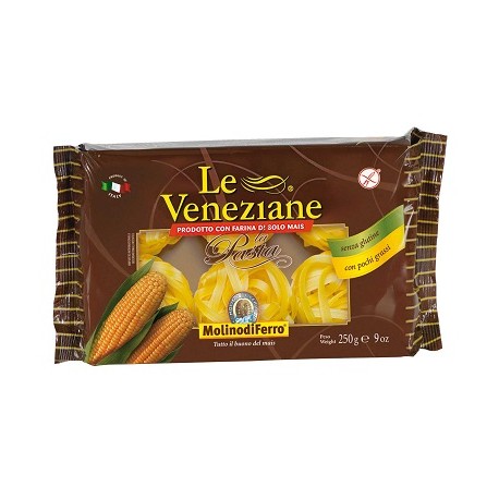 Molino Di Ferro Le Veneziane Fettuccine pasta senza glutine con farina di mais 250 g