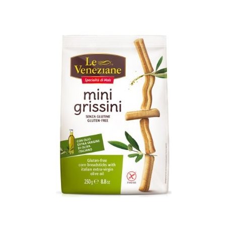 Molino Di Ferro Le Veneziane Mini Grissini snack senza glutine 250 g Molino Di Ferro Le Veneziane Mini Grissini snack senza glutine 250 g