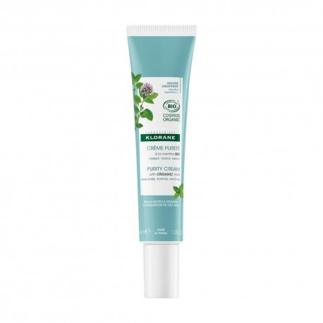 Klorane Crema Viso Purificante alla Menta Bio per Pelle Grassa 40ml