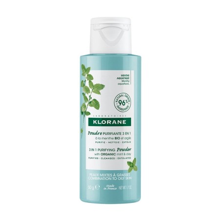 Klorane Polvere Purificante 3in1 Menta e Argilla per Pelle Mista e Grassa 50g Klorane Polvere Purificante 3in1 Menta e Argilla per Pelle Mista e Grassa 50g