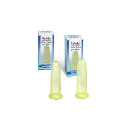 Safety Ditale curvo in lattice per protezione dalle ferite sulle dita 1 pezzo Safety Ditale curvo in lattice per protezione dalle ferite sulle dita 1 pezzo
