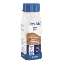 Fresubin Pro Drink alimento per malnutrizione sarcopenia gusto cappuccino 4 flaconi x 200 ml