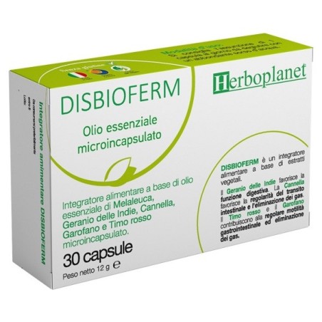 Herboplanet Disbioferm integratore per regolarità del transito intestinale 30 capsule Herboplanet Disbioferm integratore per regolarità del transito intestinale 30 capsule