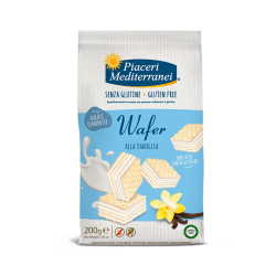 Piaceri Mediterranei Wafer all Vaniglia Quadrati Senza Glutine 200g