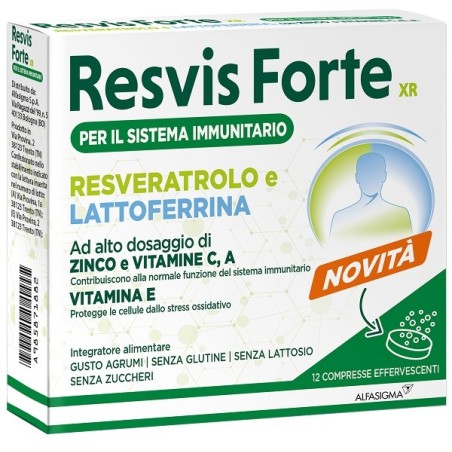 Resvis Forte xr - 12 compresse effervescenti Resvis Forte xr - 12 compresse effervescenti