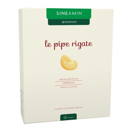 Piam Farmaceutici Sineamin Pipe Rigate Pasta aproteica e senza glutine 500 g Piam Farmaceutici Sineamin Pipe Rigate Pasta aproteica e senza glutine 500 g
