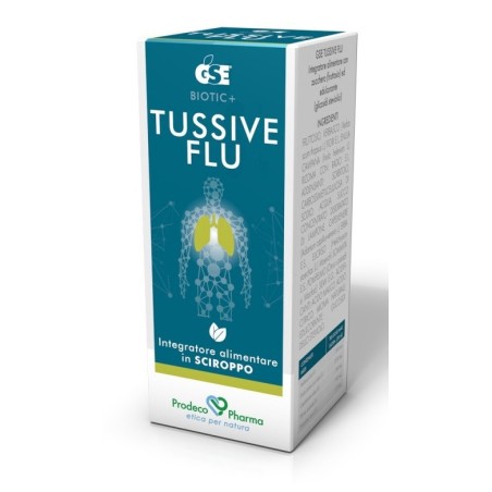 GSE Biotic Tussive Flu sciroppo lenitivo calmante per tosse e faringe 120 ml GSE Biotic Tussive Flu sciroppo lenitivo calmante per tosse e faringe 120 ml