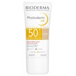 Bioderma Photoderm AR SPF50+ Finish Naturale Protezione Solare per Pelle Reattiva 30ml