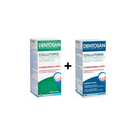 DENTOSAN COLLUTORIO BIPACK 0,2% INTENSIVO 200 ML + 0,05% QUOTIDIANO 200 ML