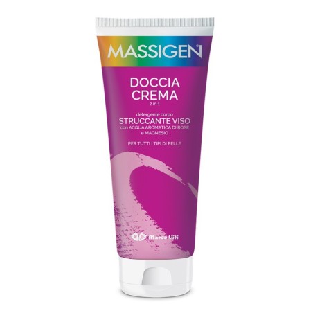 Massigen Doccia Crema 2 in 1 struccante viso detergente corpo 200 ml Massigen Doccia Crema 2 in 1 struccante viso detergente corpo 200 ml