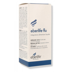 Eberlife Flu – Integratore in sciroppo con NAC, vitamina C ed estratti vegetali per le vie respiratorie. Flacone da 200 ml.