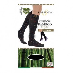 Socks For You Bamboo Music Gambaletto Nero Taglia M