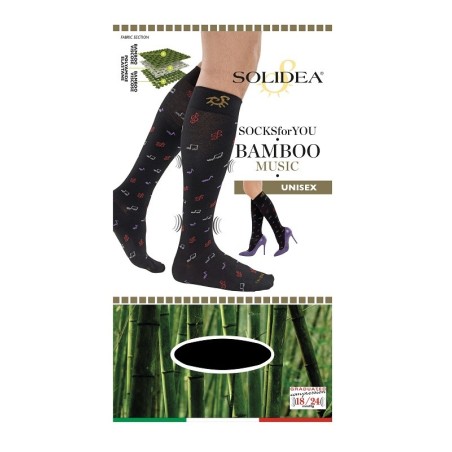 SOCKS FOR YOU BAMBOO MUSIC GAMBALETTO NERO M