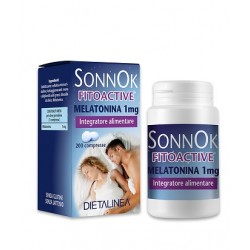 Sonnok Fitoactive Melatonina 1mg integratore per sonno e rilassamento 200 compresse