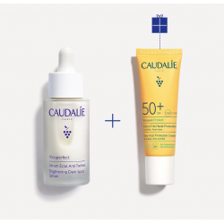 Caudalie Cofanetto Vinoperfect Siero antimaccchie  + Crema solare SPF 50 in OMAGGIO