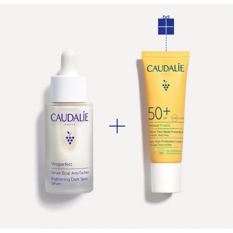 Caudalie Cofanetto Vinoperfect Siero antimaccchie  + Crema solare SPF 50 in OMAGGIO