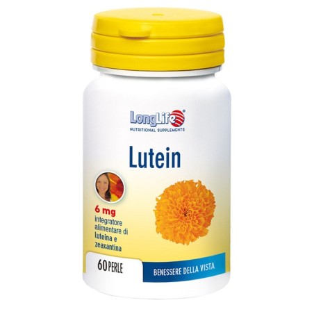 Longlife Lutein 6 mg integratore antiossidante per il benessere della vista 60 perle Longlife Lutein 6 mg integratore antiossidante per il benessere della vista 60 perle