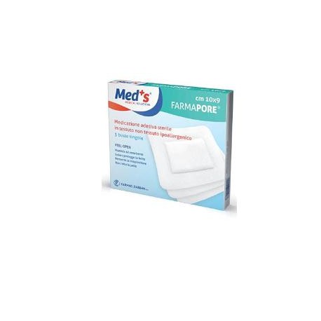 Farmapore Medicazione adesiva sterile in TNT 10 x 12 cm 5 pezzi