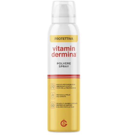 Vitamindermina Polvere spray assorbente lenitiva senza talco 150 ml Vitamindermina Polvere spray assorbente lenitiva senza talco 150 ml