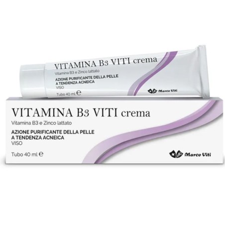 Marco Viti Vitamina B3 Viti Crema purificante per pelle acneica 40 ml Marco Viti Vitamina B3 Viti Crema purificante per pelle acneica 40 ml