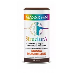 Massigen Structura Cioccolato integratore per mantenimento e crescita della massa muscolare 252 g