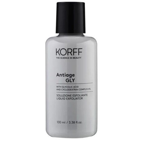 Korff Soluzione esfoliante antiage viso con acido glicolico 100 ml Korff Soluzione esfoliante antiage viso con acido glicolico 100 ml