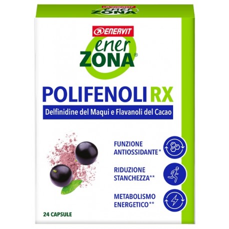 Enervit Enerzona Polifenoli RX integratore antiossidante per stanchezza 24 capsule
