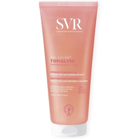 SVR Topialyse Gel Lavant Detergente viso corpo intimo capelli anti-secchezza 24 ore 200 ml SVR Topialyse Gel Lavant Detergente viso corpo intimo capelli anti-secchezza 24 ore 200 ml