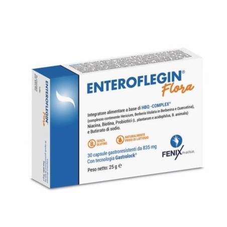 Enteroflegin Flora integratore per benessere del transito intestinale 30 capsule Enteroflegin Flora integratore per benessere del transito intestinale 30 capsule